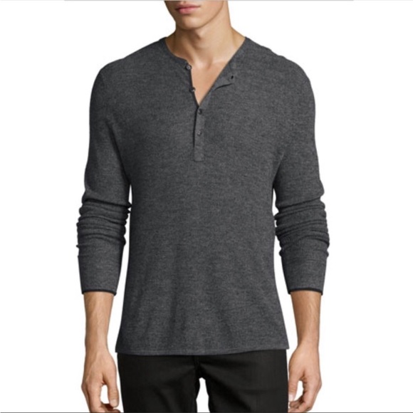 RAG & BONE 100% Merino Wool Giles Henley Sweater - Picture 1 of 12